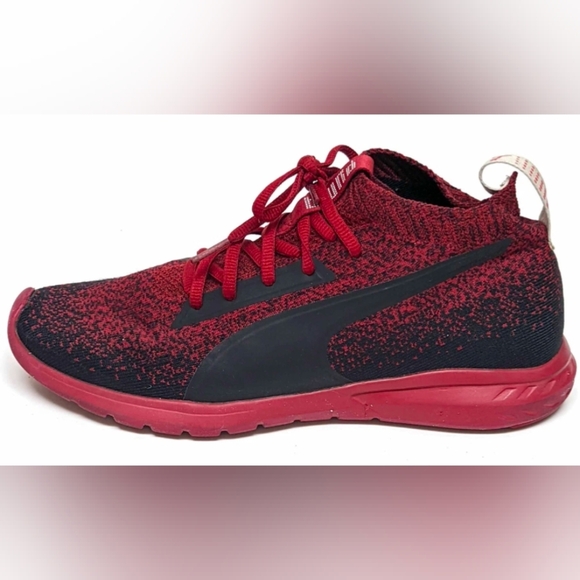 Puma Vigor Evoknit FS Red/Black Sneakers Men's Size 8.5 MSRP $64.95 - Picture 6 of 9